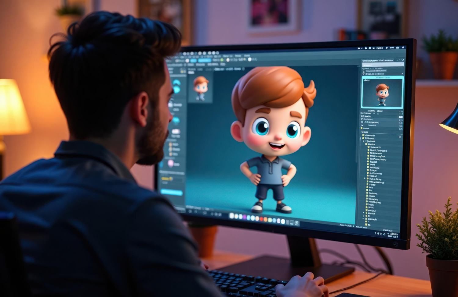 Услуги по разработке и редактированию 3D-анимации